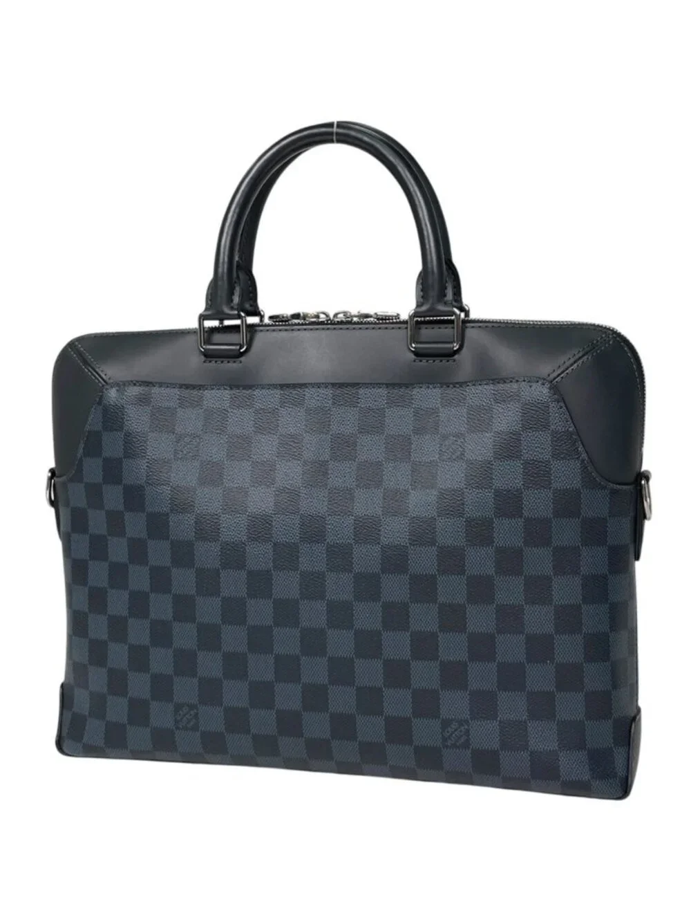 Louis Vuitton Oliva Briefcase Business Damier Ecobalt Black Navy
